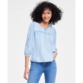 Womens Halsey 3/4-Sleeve Blouse