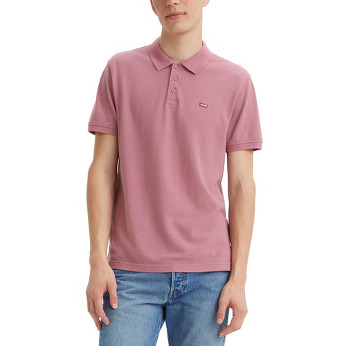 리바이스 Mens Housemark Standard-Fit Solid Polo Shirt
