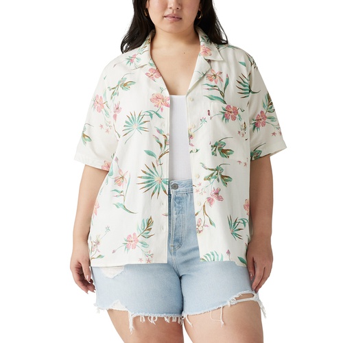 리바이스 Trendy Plus Size Joyce Short-Sleeve Resort Shirt