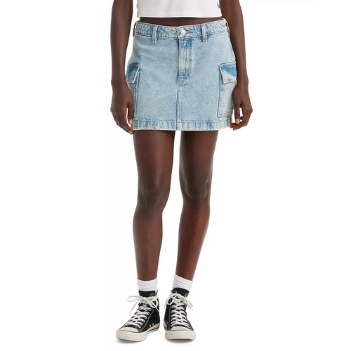 리바이스 Womens Cotton 94 Cargo Mini Skirt