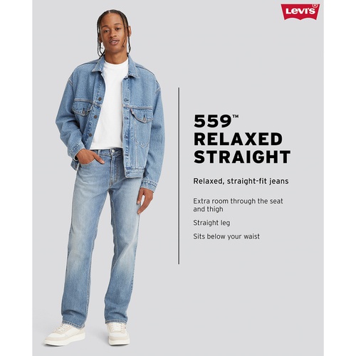 리바이스 Mens 559 Relaxed Straight Fit Eco Ease Jeans