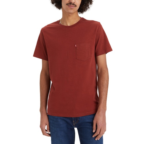 리바이스 Mens Classic Pocket Short Sleeve Crewneck T-shirt