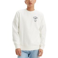 Levi Mens Varsity Crewneck Long Sleeve Logo Sweatshirt