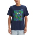 Mens Relaxed-Fit Floral Logo Graphic T-Shirt