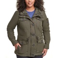 Trendy Plus Size Cotton Hood Utility Jacket