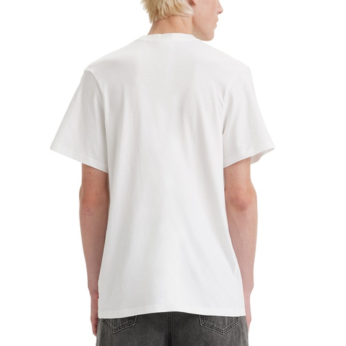 리바이스 Mens Relaxed Fit Short Sleeve Crewneck Logo Graphic T-Shirt