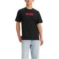 Mens Relaxed Fit Box Tab Logo Crewneck T-shirt