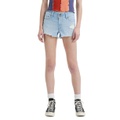 Womens Super-Low Cotton Denim Shorts