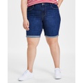 Trendy Plus Size Classic Bermuda Shorts