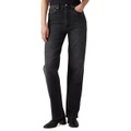 Womens Ribcage High-Rise Straight-Leg Jeans