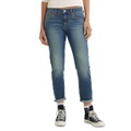 Womens Relaxed Boyfriend Tapered-Leg Jeans