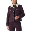 Womens Original Sherpa-Trim Corduroy Trucker Jacket