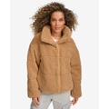 Womens Short Sherpa Teddy Jacket