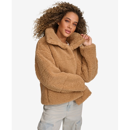 리바이스 Womens Short Sherpa Teddy Jacket