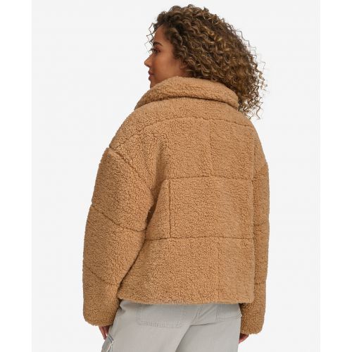 리바이스 Womens Short Sherpa Teddy Jacket