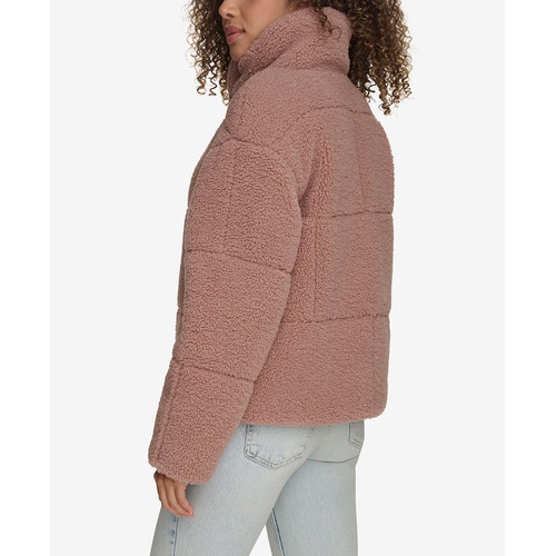 리바이스 Womens Short Sherpa Teddy Jacket