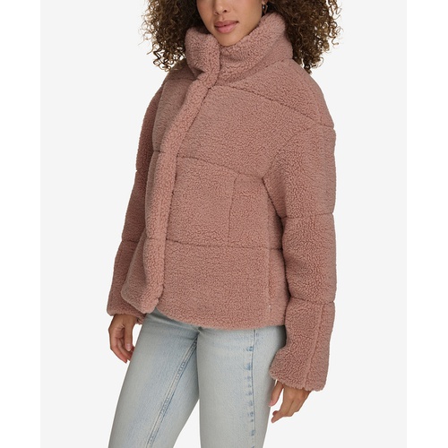 리바이스 Womens Short Sherpa Teddy Jacket