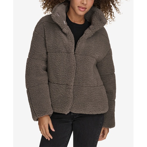 리바이스 Womens Short Sherpa Teddy Jacket