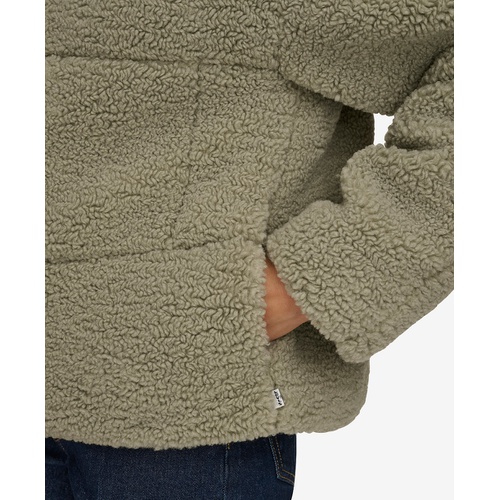 리바이스 Womens Short Sherpa Teddy Jacket