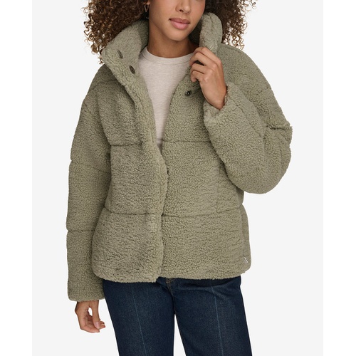 리바이스 Womens Short Sherpa Teddy Jacket