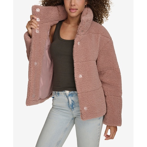 리바이스 Womens Short Sherpa Teddy Jacket