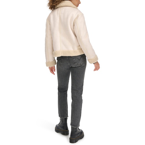 리바이스 Womens Faux Shearling Aviator Jacket