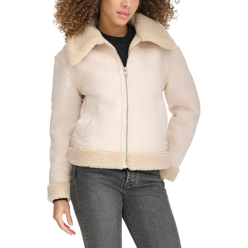 리바이스 Womens Faux Shearling Aviator Jacket