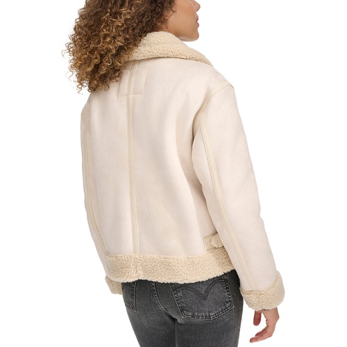 리바이스 Womens Faux Shearling Aviator Jacket