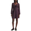 Delray Printed Long-Sleeve Dress