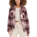 Womens Wool Blend Shirt Jacket