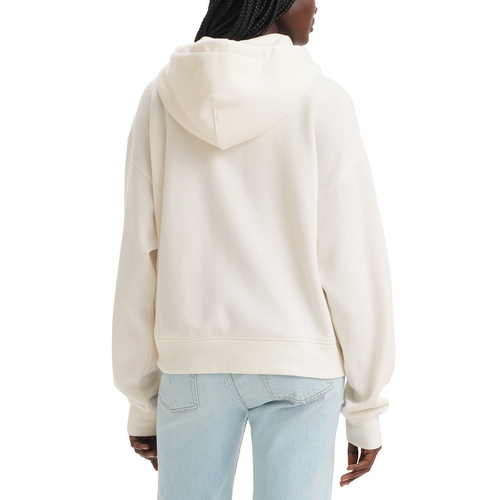 리바이스 Womens Zippered Drop-Shoulder Hoodie