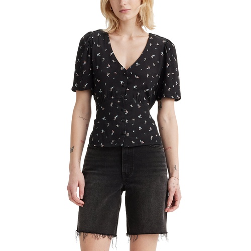 리바이스 Womens Dolores Short-Sleeve Blouse