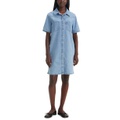 Womens Louisa Cotton Short-Sleeve Denim Dress