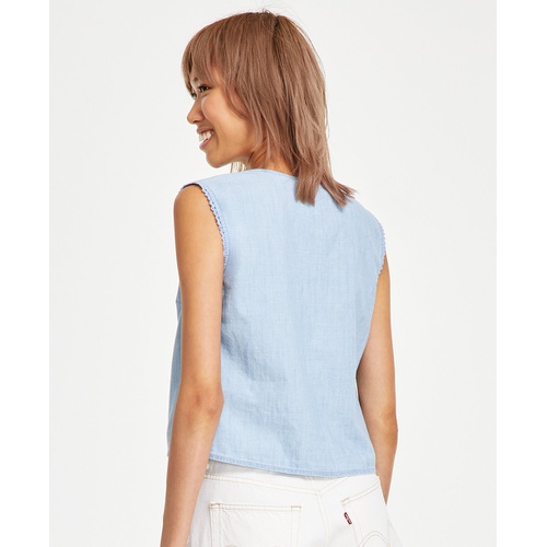 리바이스 Womens Lorelai Cotton Sleeveless Shirt