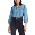 Womens Halsey 3/4-Sleeve Blouse