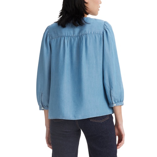 리바이스 Womens Halsey 3/4-Sleeve Blouse