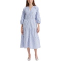 Womens Cecile Tiered 3/4-Sleeve Midi Dress