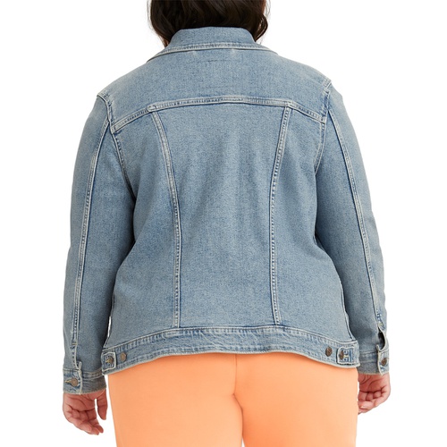 리바이스 Plus Size Button-Down Original Denim Trucker Jacket