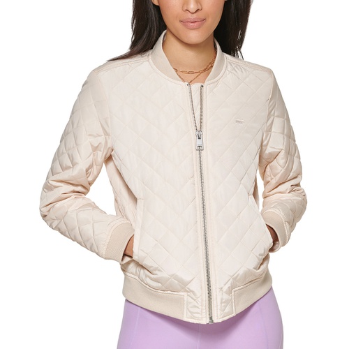 리바이스 Womens Diamond Quilted Casual Bomber Jacket