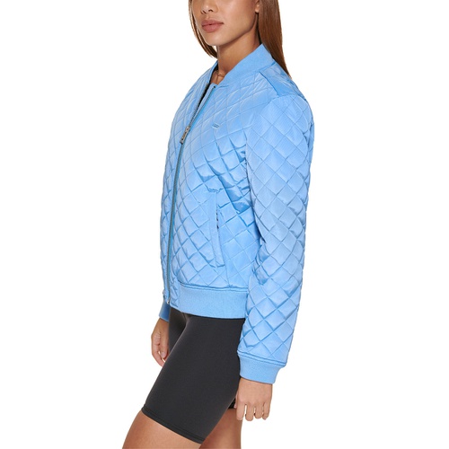 리바이스 Womens Diamond Quilted Casual Bomber Jacket