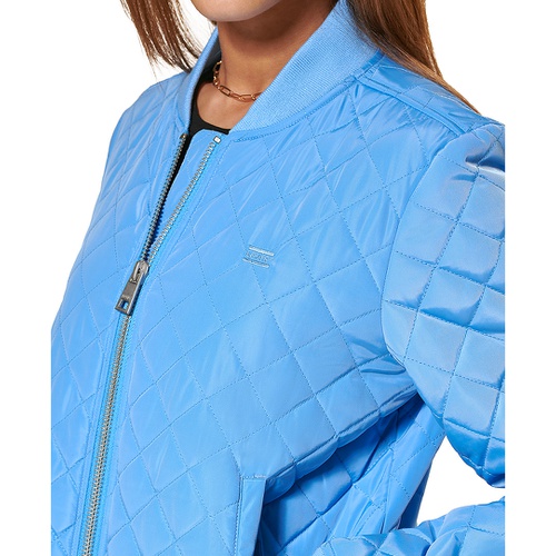 리바이스 Womens Diamond Quilted Casual Bomber Jacket