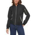 Womens Lightweight Zip-Detail Bomber Jacket