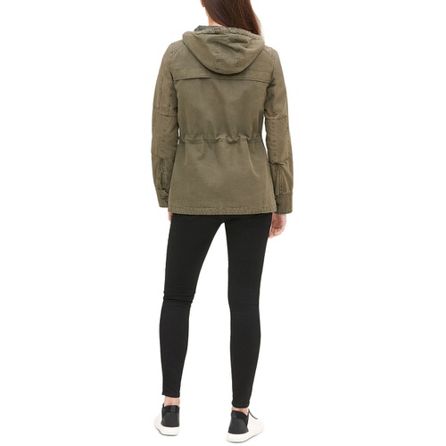 리바이스 Womens Hooded Military Jacket