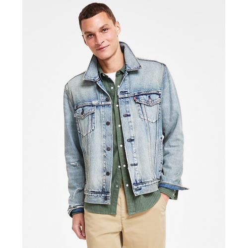 리바이스 Mens Regular Fit Non-Stretch Denim Trucker Jacket