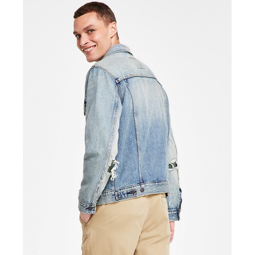 리바이스 Mens Regular Fit Non-Stretch Denim Trucker Jacket