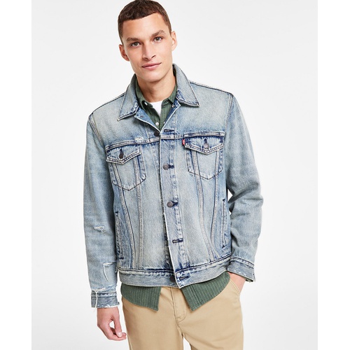 리바이스 Mens Regular Fit Non-Stretch Denim Trucker Jacket