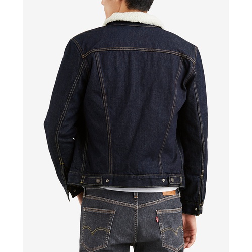 리바이스 Mens Regular Fit Sherpa Denim Trucker Jacket