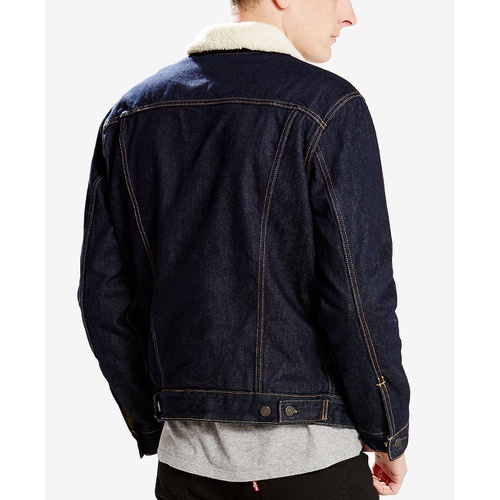 리바이스 Mens Regular Fit Sherpa Denim Trucker Jacket