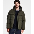 Mens Quilted Hooded Puffer Jacket