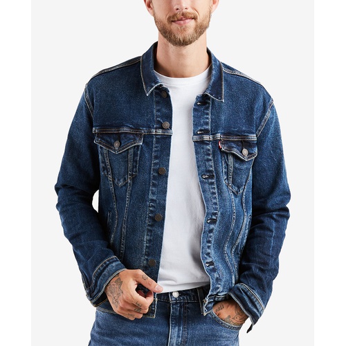 리바이스 Mens Regular Fit Stretch Denim Trucker Jacket